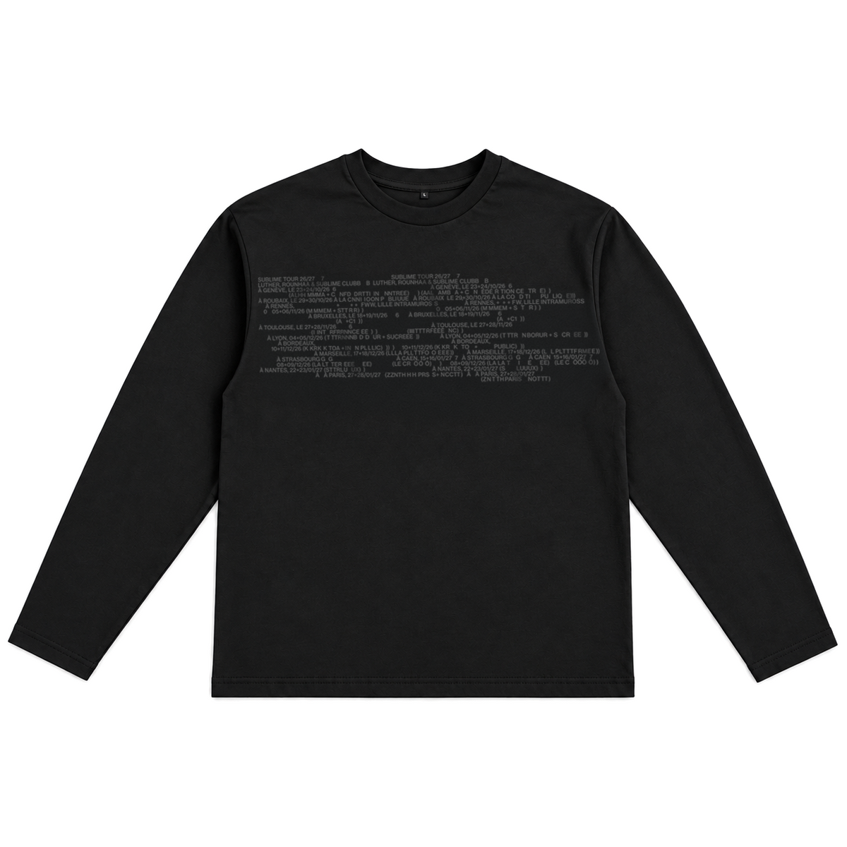 SUBLIME BLACK LONGSLEEVE